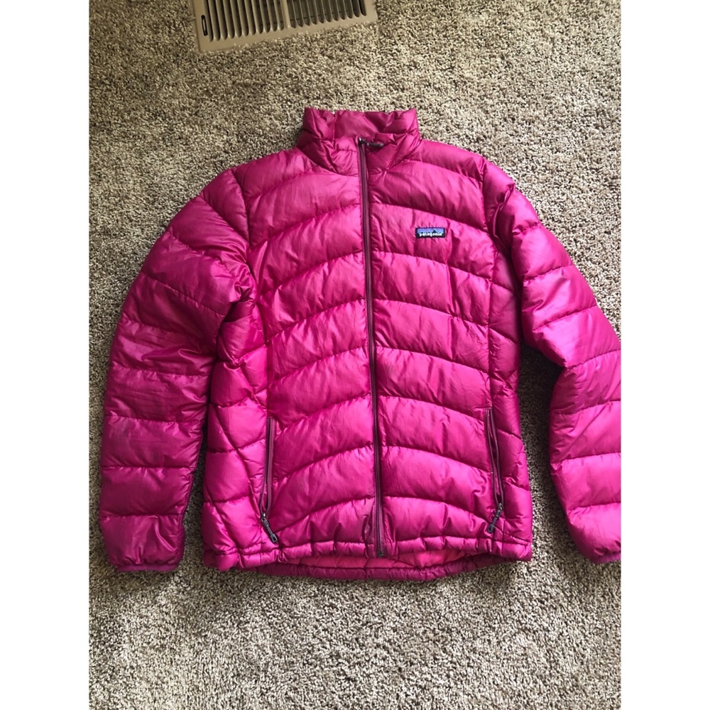 Pink puffy Patagonia Jacket